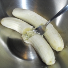 Fresh mashed banana.